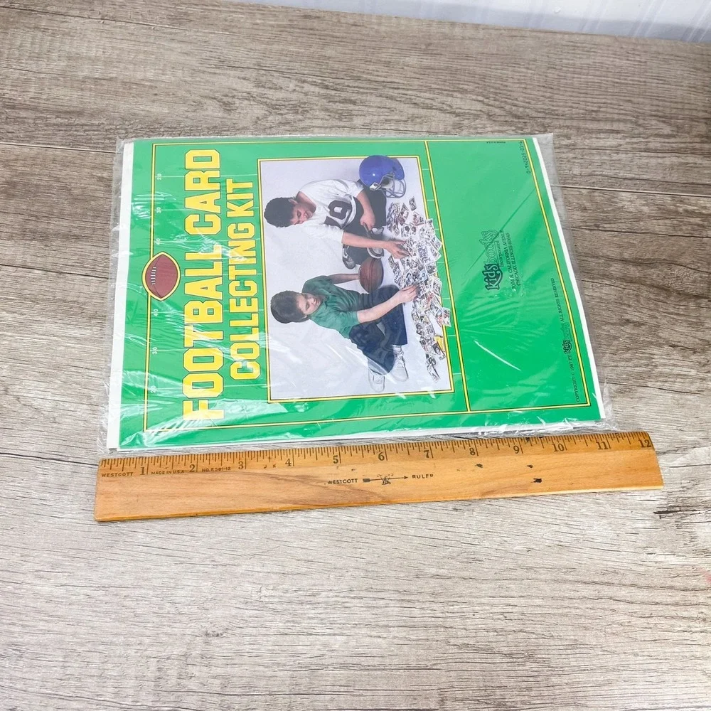 Rare 1987 Football Card Collecting Kit‎ w/ 20 Cards, Poster, Guide etc Open